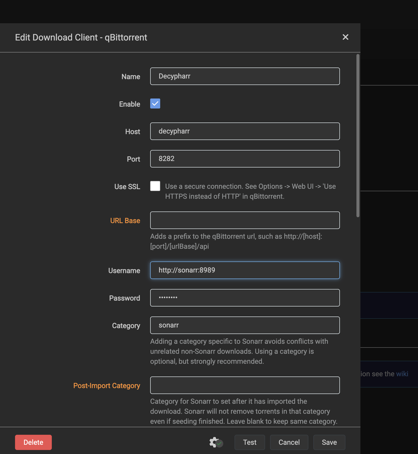 Sonarr/Radarr Setup